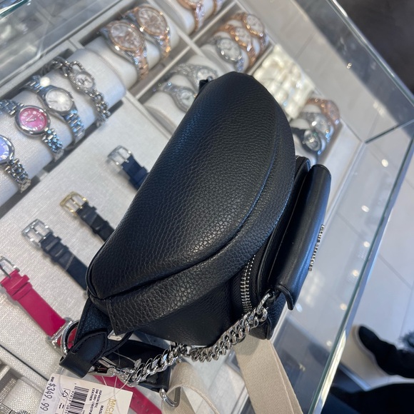 Michael Kors Maisie 2 In 1 Small Leather Waist pack Fanny pack Bag (Black) MK - Picture 13 of 16